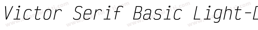 Victor Serif Basic Light字体转换